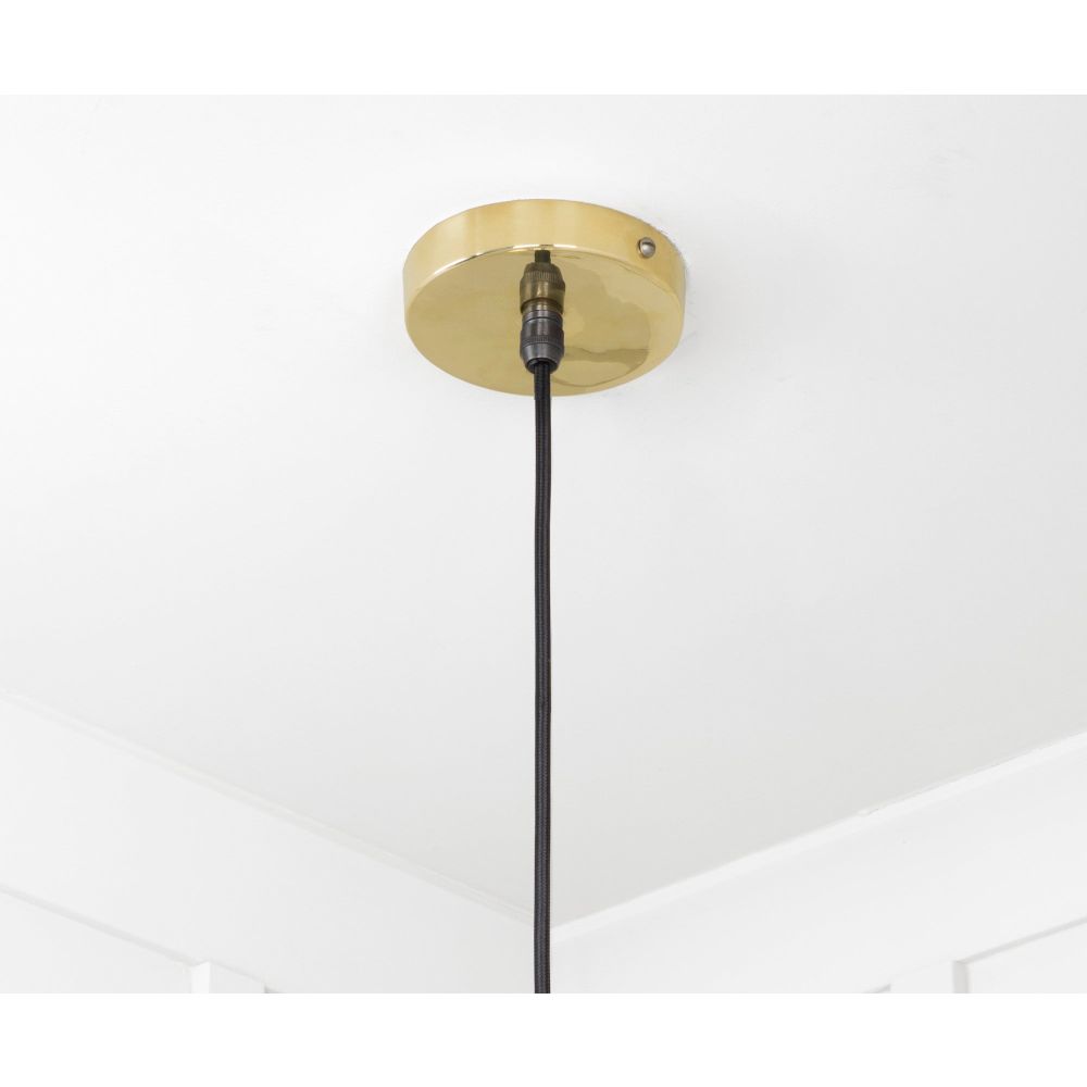 From The Anvil - Smooth Brass Flora Pendant | Sku. 49731 | Trade Door Handles.