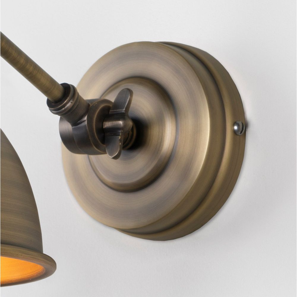 From The Anvil - Aged Brass Brindley Wall Light | Sku. 49733 | Trade Door Handles.