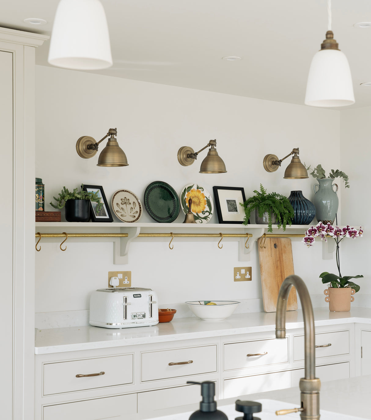 From The Anvil - Aged Brass Brindley Wall Light | Sku. 49733 | Trade Door Handles.