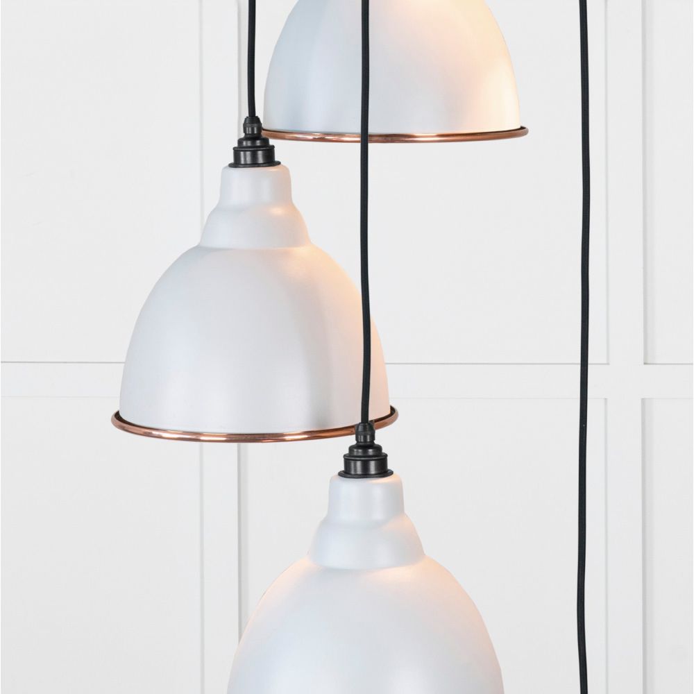 From The Anvil - Smooth Copper Brindley Cluster Pendant in Birch | Sku. 49736SBI | Trade Door Handles.
