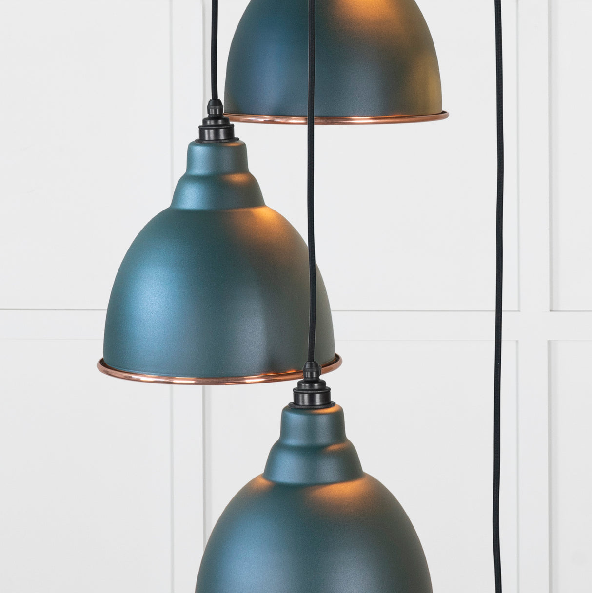From The Anvil - Smooth Copper Brindley Cluster Pendant in Dingle | Sku. 49736SDI | Trade Door Handles.