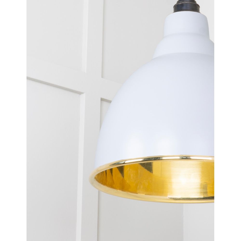 From The Anvil - Smooth Brass Brindley Cluster Pendant in Birch | Sku. 49738SBI | Trade Door Handles.