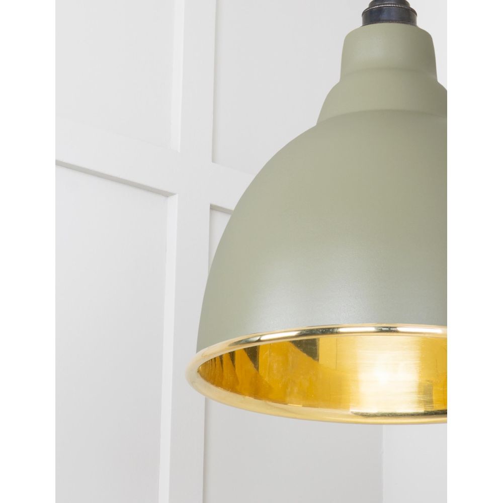 From The Anvil - Smooth Brass Brindley Cluster Pendant in Tump | Sku. 49738STU | Trade Door Handles.
