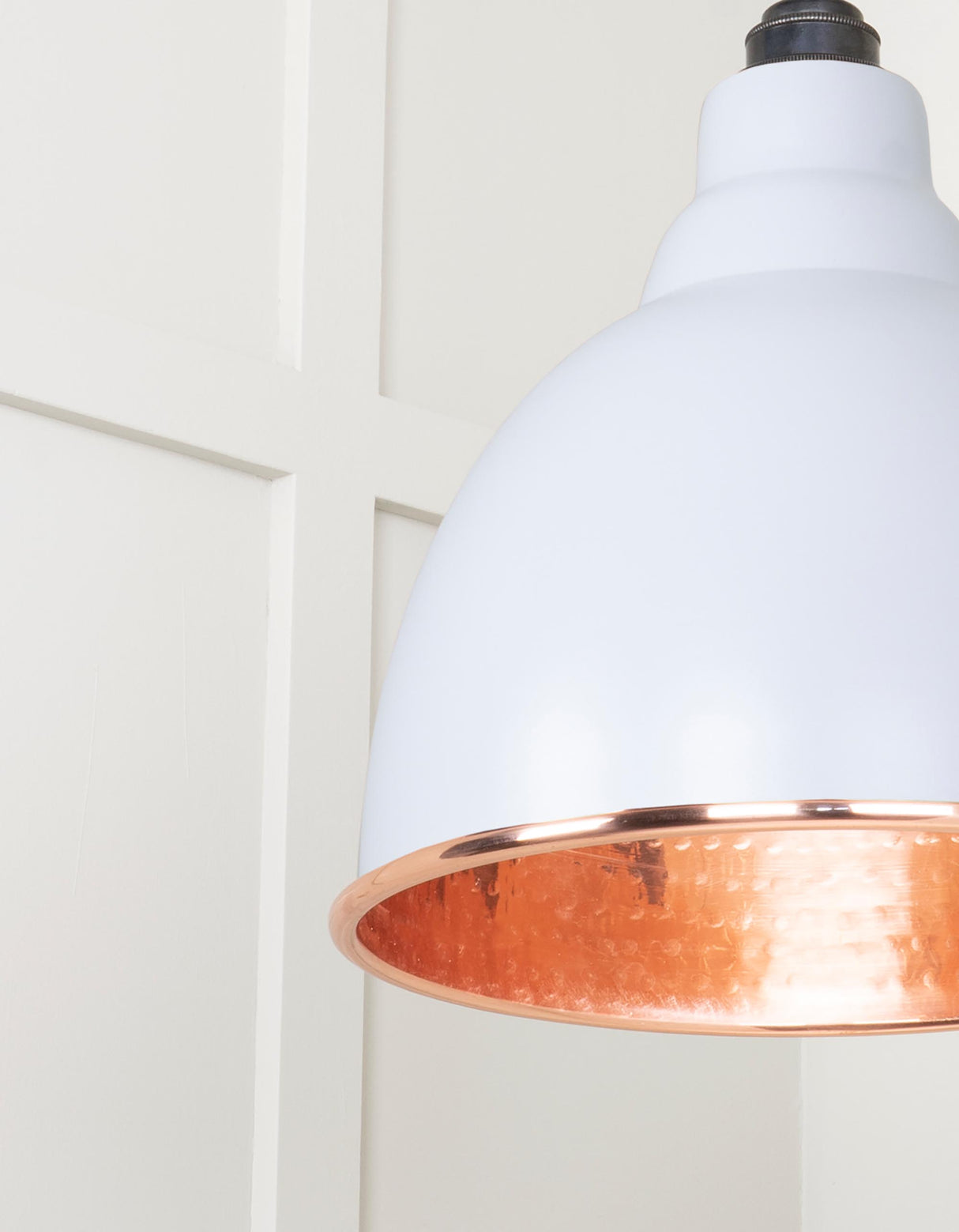 From The Anvil - Hammered Copper Brindley Cluster Pendant in Birch | Sku. 49739SBI | Trade Door Handles.