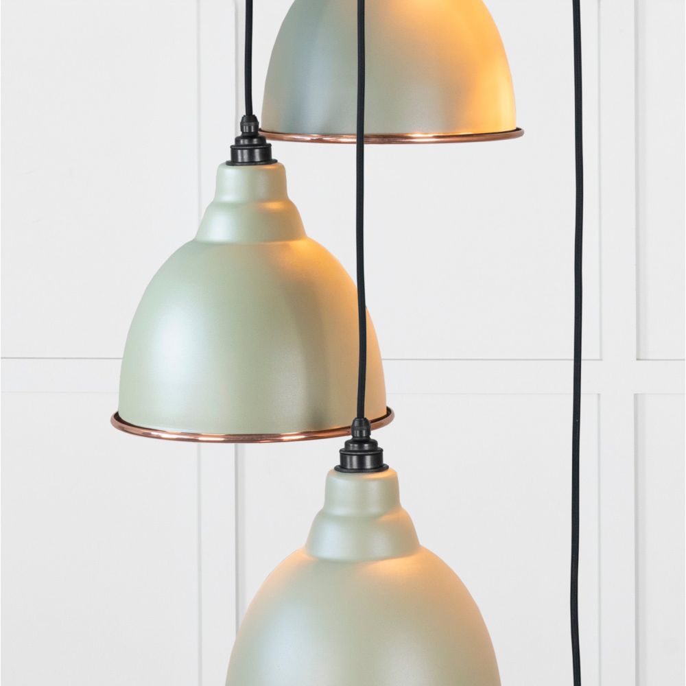From The Anvil - Hammered Copper Brindley Cluster Pendant in Tump | Sku. 49739STU | Trade Door Handles.