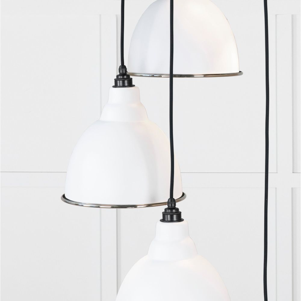 From The Anvil - Hammered Nickel Brindley Cluster Pendant in Flock | Sku. 49740SF | Trade Door Handles.
