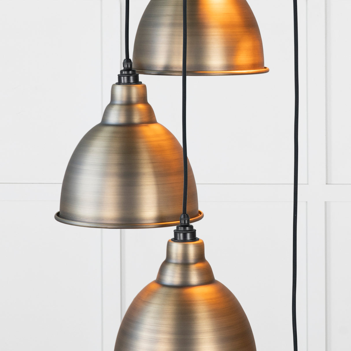 From The Anvil - Aged Brass Brindley Cluster Pendant | Sku. 49742 | Trade Door Handles.