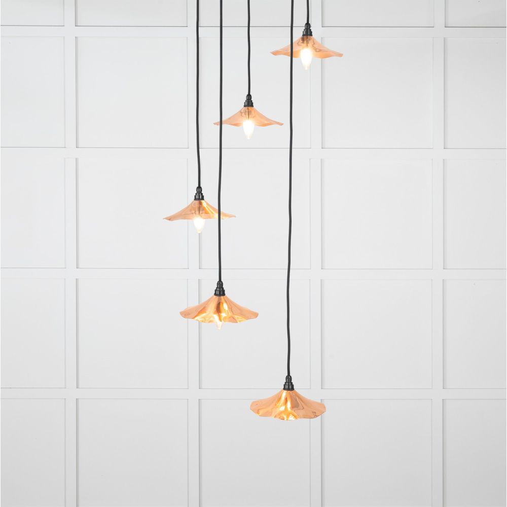 From The Anvil - Smooth Copper Flora Cluster Pendant | Sku. 49743 | Trade Door Handles.
