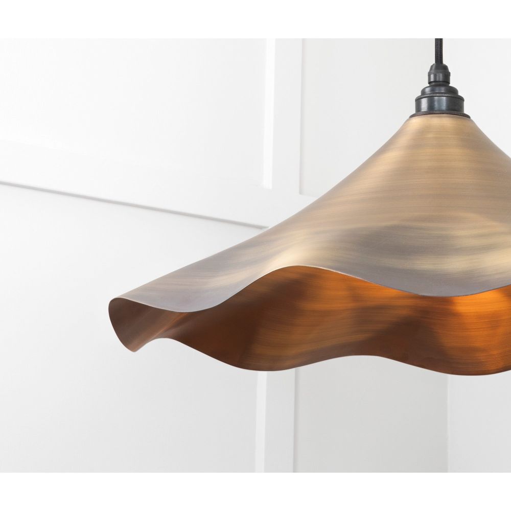 From The Anvil - Aged Brass Flora Pendant | Sku. 49747 | Trade Door Handles.