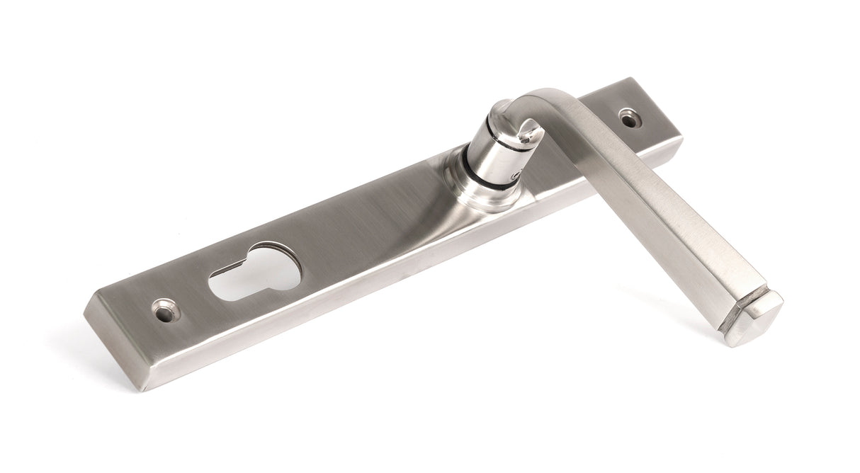 From The Anvil - Satin Marine SS (316) Avon Slimline Lever Espag. Lock Set | Sku. 49800 | Trade Door Handles.