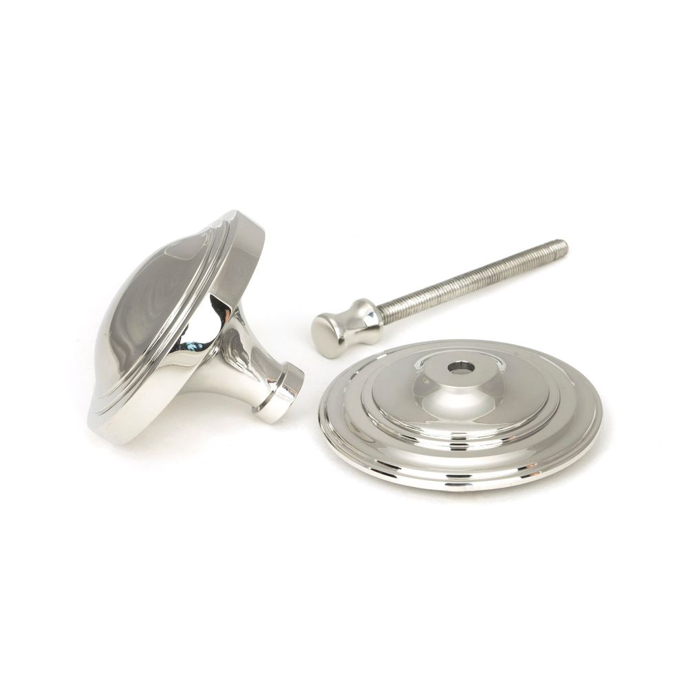 From The Anvil - Polished Marine SS (316) Art Deco Centre Door Knob | Sku. 49807 | Trade Door Handles.