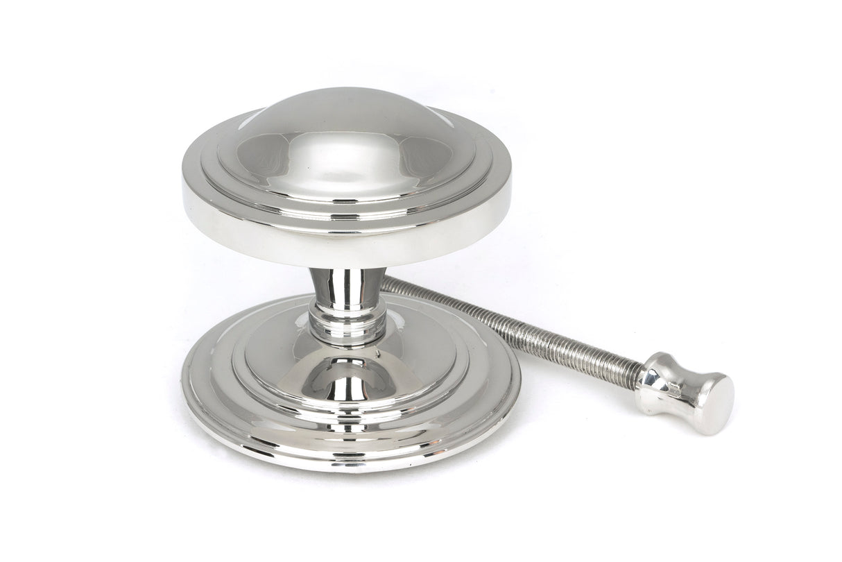From The Anvil - Polished Marine SS (316) Art Deco Centre Door Knob | Sku. 49807 | Trade Door Handles.