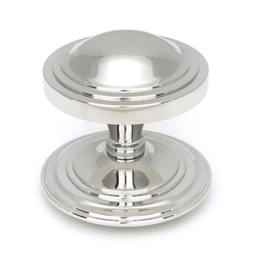 From The Anvil - Polished Marine SS (316) Art Deco Centre Door Knob | Sku. 49807 | Trade Door Handles.