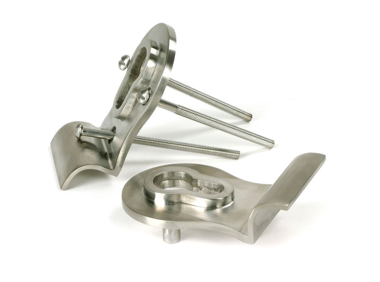 From The Anvil - Satin Marine SS (316) 50mm Euro Door Pull (Back to Back fixings) | Sku. 49812 | Trade Door Handles.