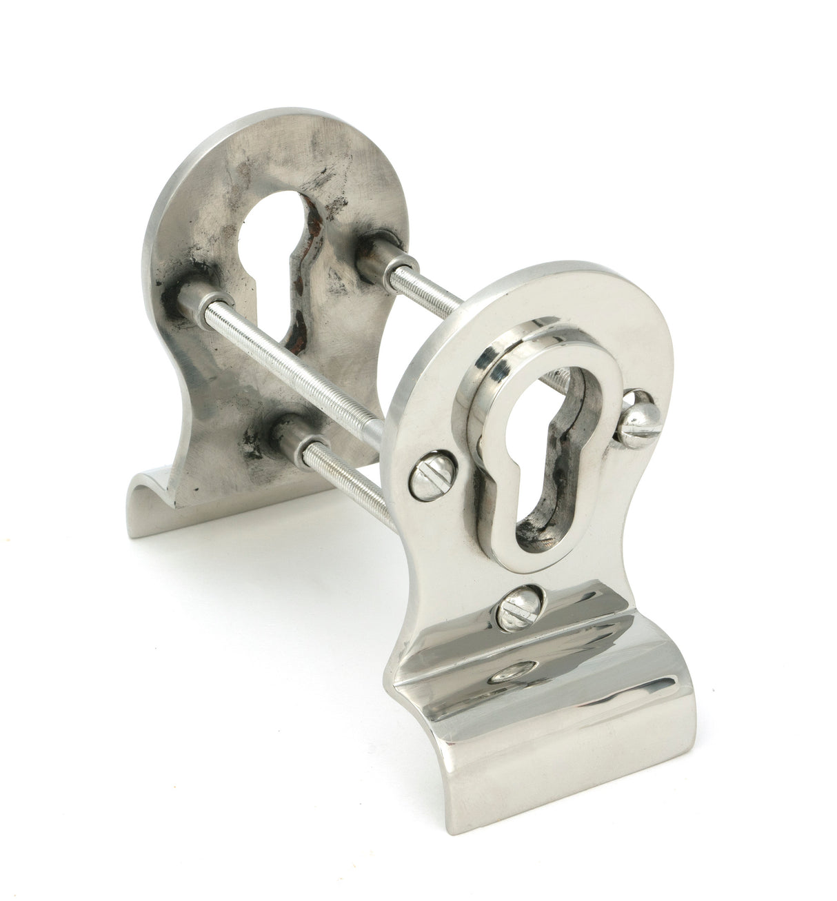 From The Anvil - Polished Marine SS (316) 50mm Euro Door Pull (Back to Back fixings) | Sku. 49813 | Trade Door Handles.