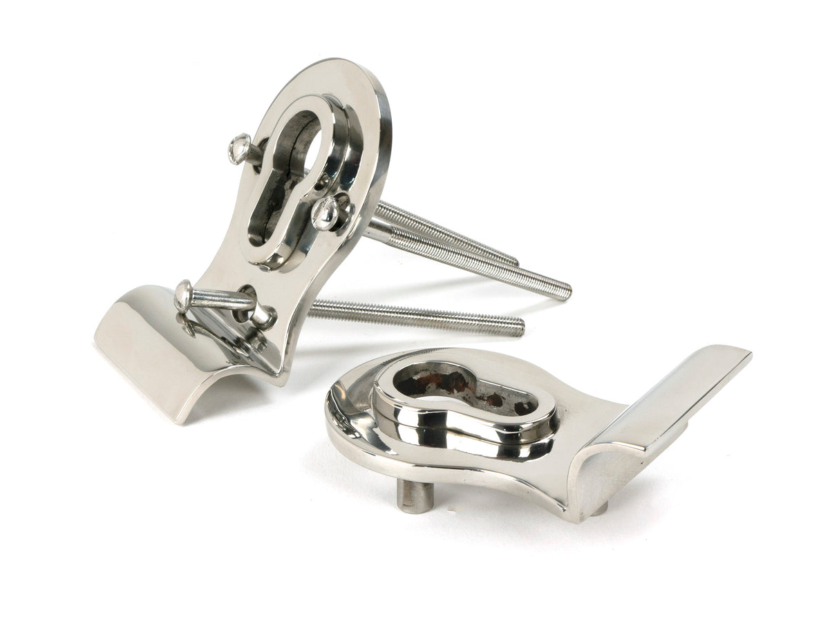 From The Anvil - Polished Marine SS (316) 50mm Euro Door Pull (Back to Back fixings) | Sku. 49813 | Trade Door Handles.