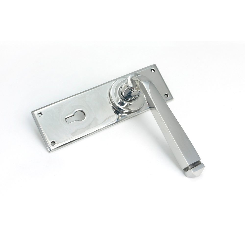 From The Anvil - Polished Marine SS (316) Avon Lever Lock Set | Sku. 49825 | Trade Door Handles.