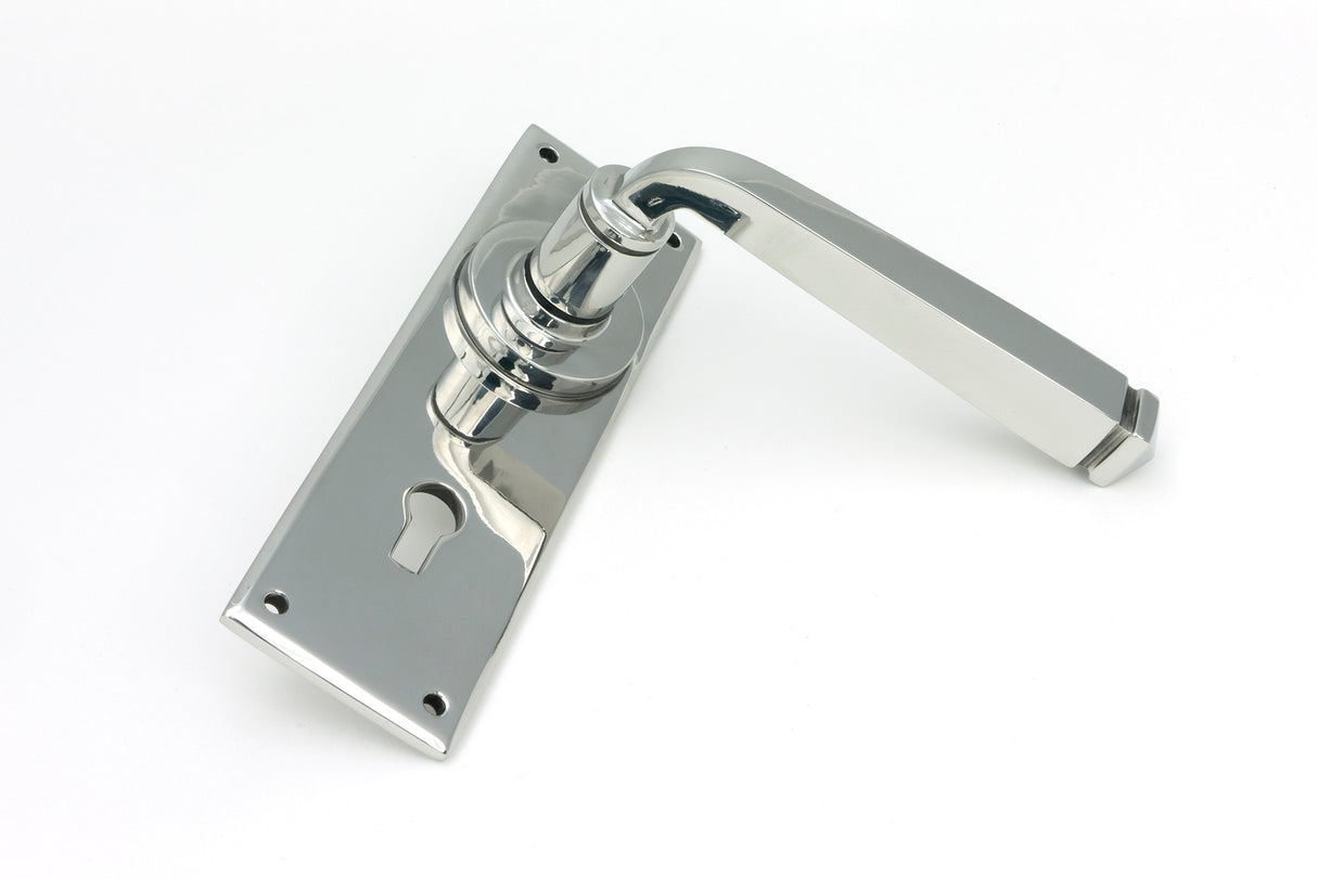 From The Anvil - Polished Marine SS (316) Avon Lever Lock Set | Sku. 49825 | Trade Door Handles.