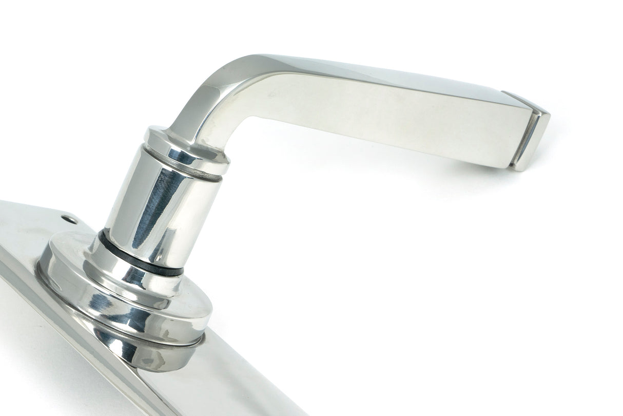 From The Anvil - Polished Marine SS (316) Avon Lever Lock Set | Sku. 49825 | Trade Door Handles.