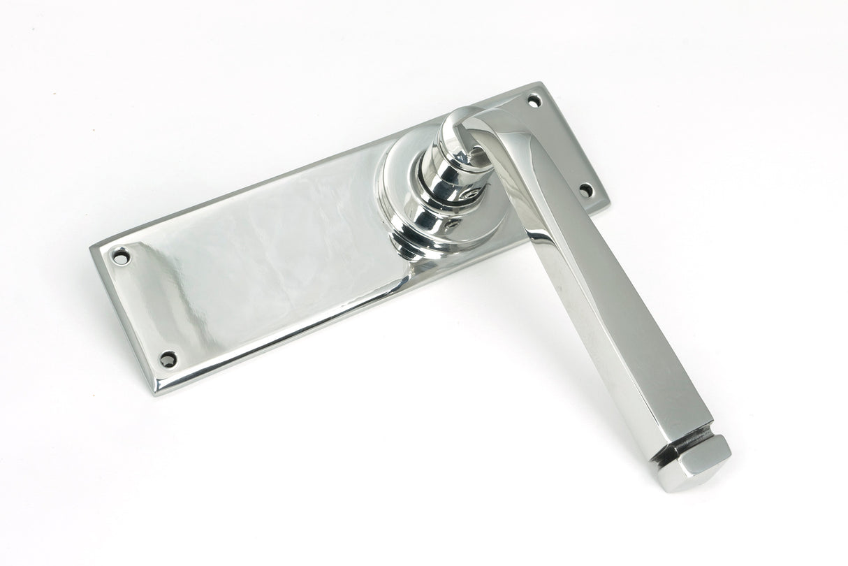 From The Anvil - Polished Marine SS (316) Avon Lever Latch Set | Sku. 49827 | Trade Door Handles.