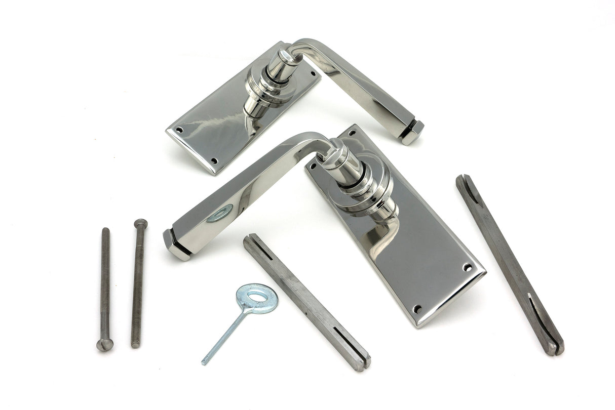 From The Anvil - Polished Marine SS (316) Avon Lever Latch Set | Sku. 49827 | Trade Door Handles.