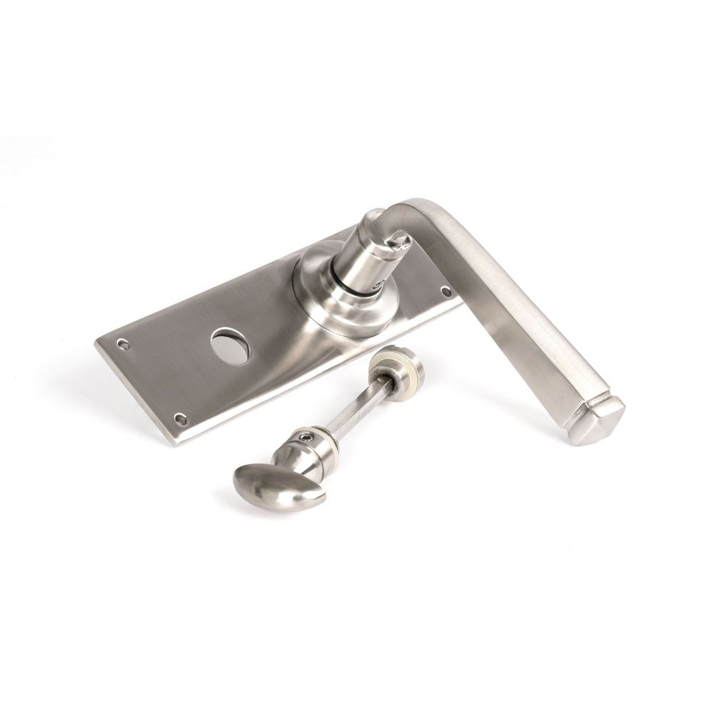 From The Anvil - Satin Marine SS (316) Avon Lever Bathroom Set | Sku. 49828 | Trade Door Handles.
