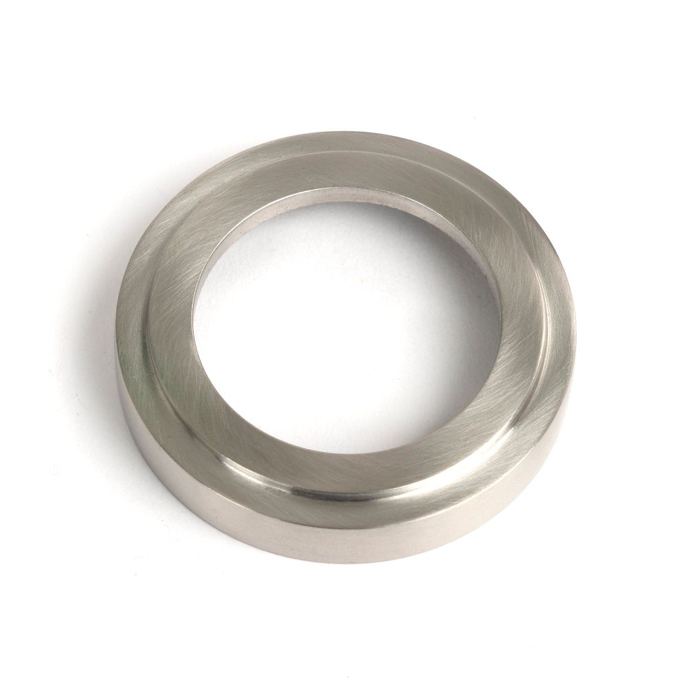 From The Anvil - Satin Marine SS (316) Round Escutcheon (Art Deco) | Sku. 49865 | Trade Door Handles.