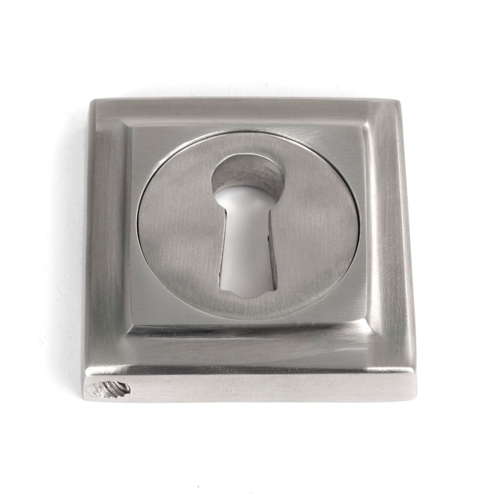 From The Anvil - Satin Marine SS (316) Round Escutcheon (Square) | Sku. 49867 | Trade Door Handles.