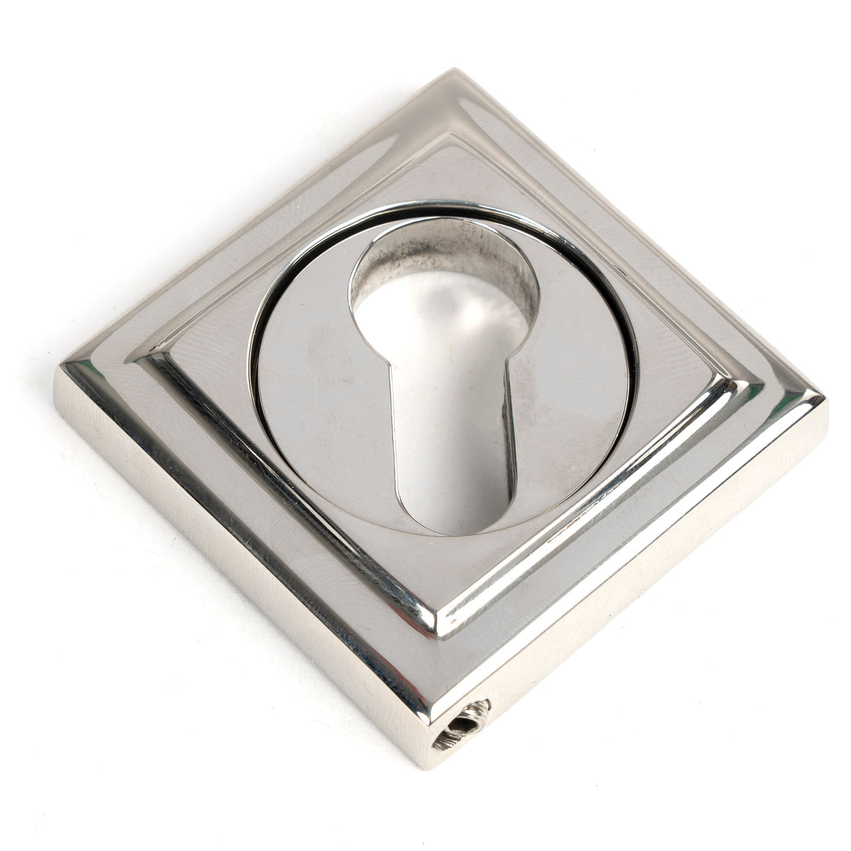 From The Anvil - Polished Marine SS (316) Round Euro Escutcheon (Square) | Sku. 49879 | Trade Door Handles.