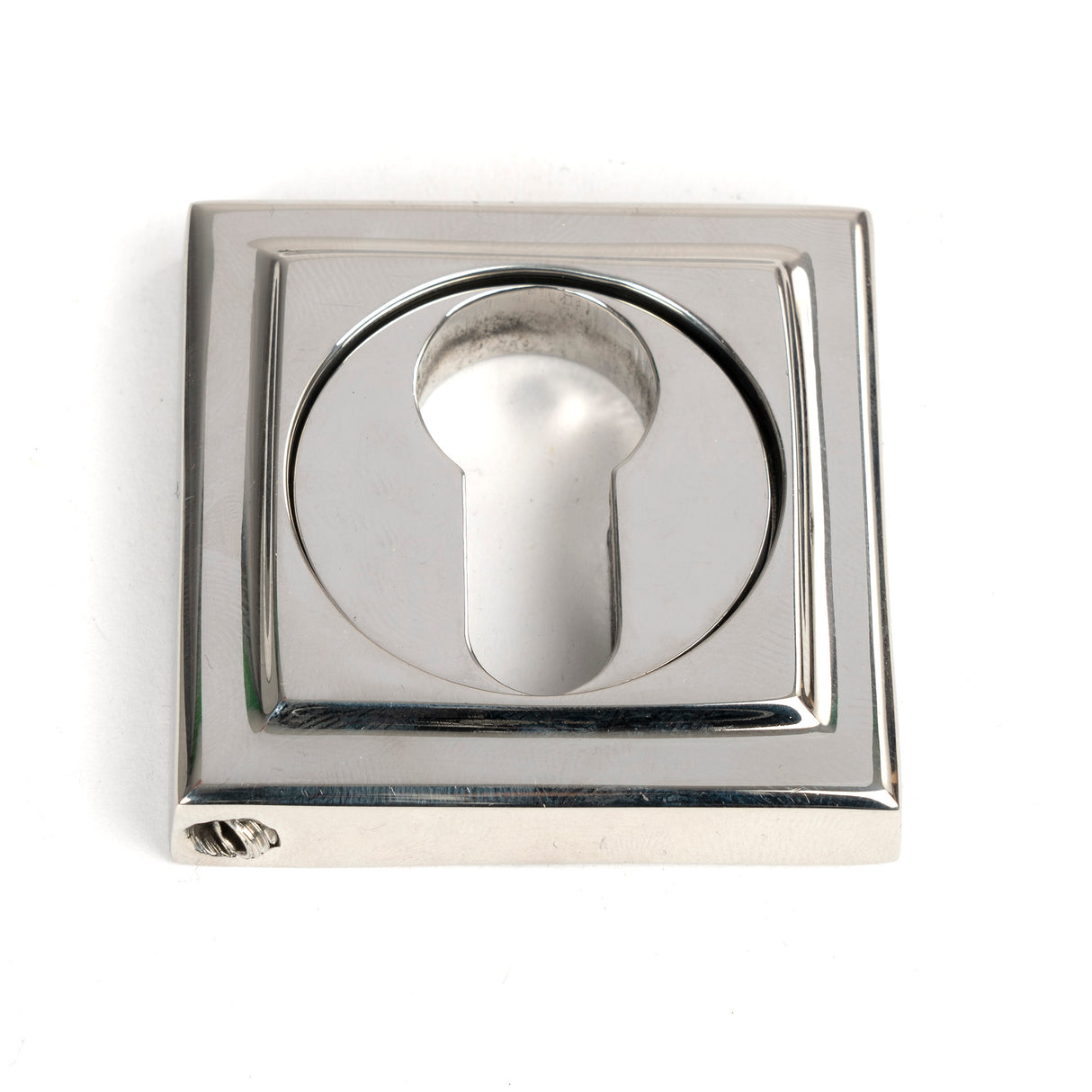 From The Anvil - Polished Marine SS (316) Round Euro Escutcheon (Square) | Sku. 49879 | Trade Door Handles.