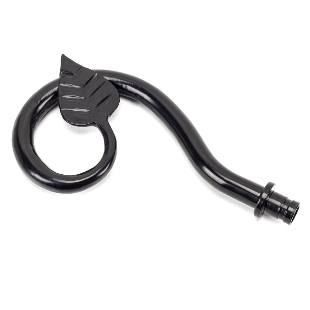 From The Anvil - Black Leaf Curtain Finial (pair) | Sku. 49900 | Trade Door Handles.