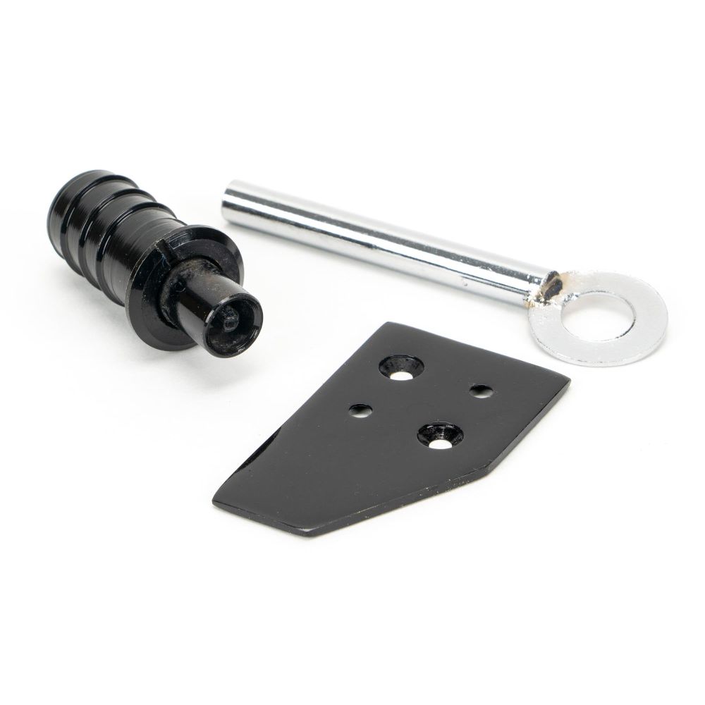 From The Anvil - Black Key-Flush Sash Stop | Sku. 49918 | Trade Door Handles.