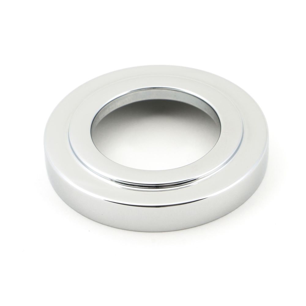 From The Anvil - Polished Chrome Avon Round Lever on Rose Set (Art Deco) - Unsprung | Sku. 49950 | Trade Door Handles.