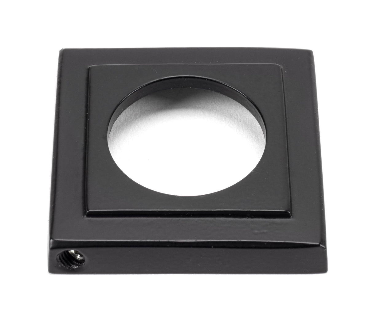 From The Anvil - Matt Black Hammered Newbury Lever on Rose Set (Square) - Unsprung | Sku. 49988 | Trade Door Handles.