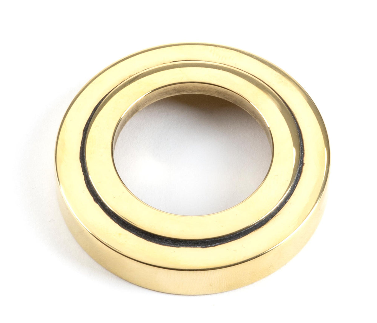 From The Anvil - Aged Brass Brompton Lever on Rose Set (Art Deco) - Unsprung | Sku. 49994 | Trade Door Handles.