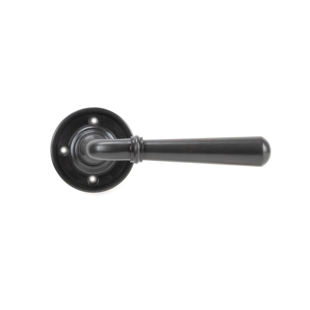 From The Anvil - Aged Bronze Newbury Lever on Rose Set - Unsprung | Sku. 50094 | Trade Door Handles.