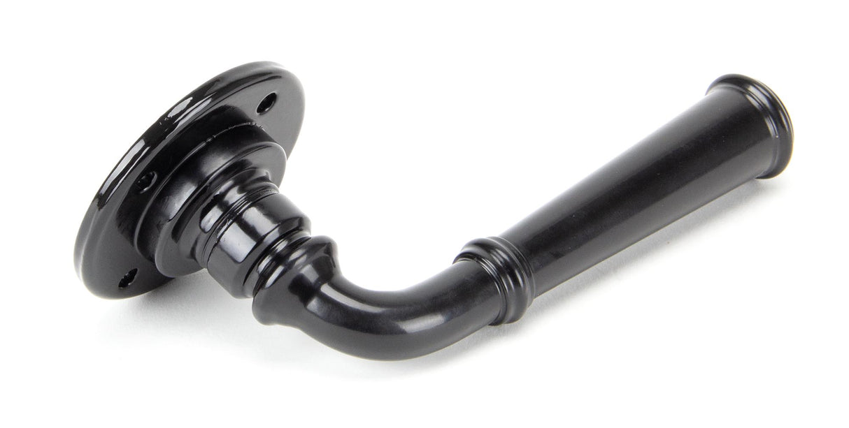 From The Anvil - Black Regency Lever on Rose Set - Unsprung | Sku. 50097 | Trade Door Handles.