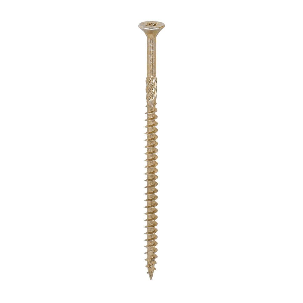 This is an image of Timco - C2 Strong-Fix Screws - PZ - Double Countersunk - Twin-Cut - Yellow 5.0 x 100mm - (100 PCS Box) 50100C2