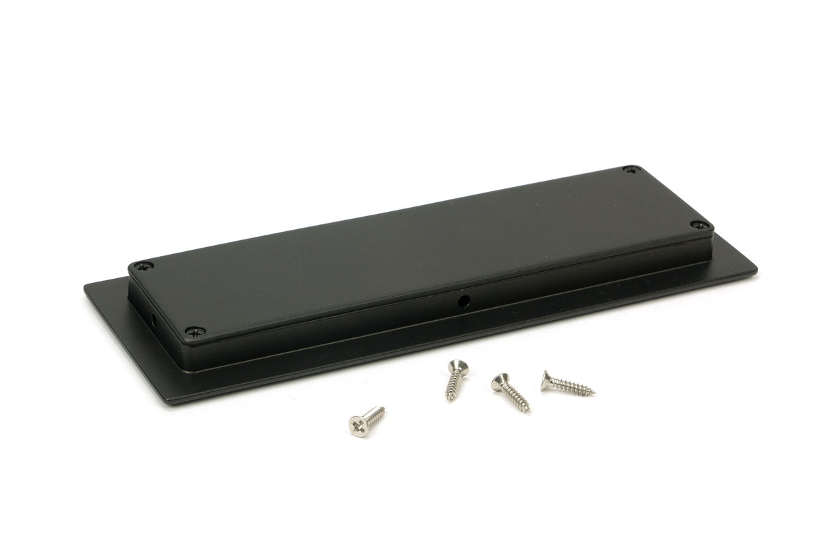 From The Anvil - Aged Bronze 175mm Art Deco Rectangular Pull | Sku. 50116 | Trade Door Handles.