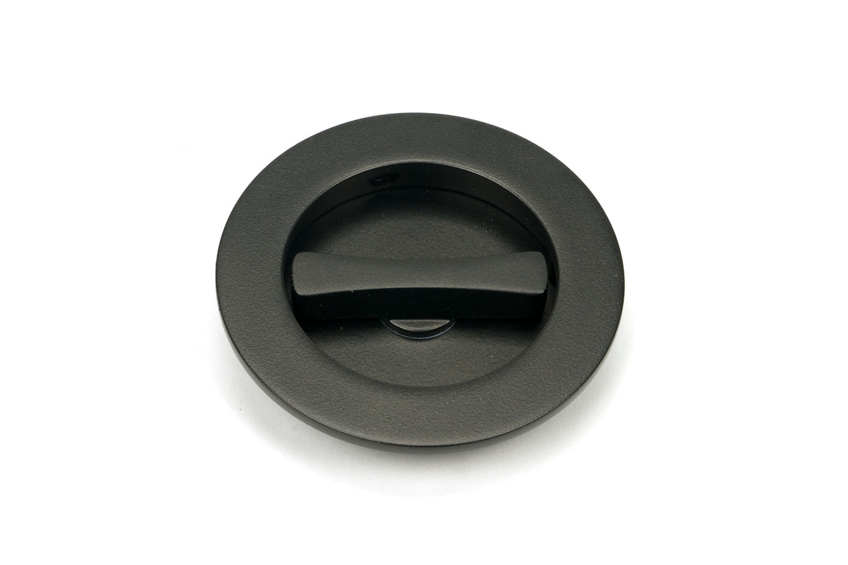 From The Anvil - Aged Bronze 75mm Plain Round Pull - Privacy Set | Sku. 50131 | Trade Door Handles.