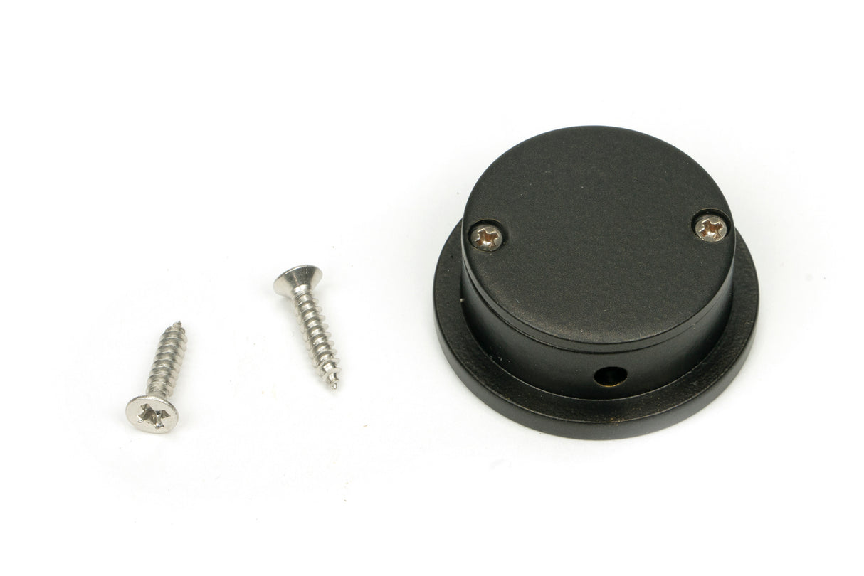 From The Anvil - Aged Bronze 34mm Round Finger Edge Pull | Sku. 50133 | Trade Door Handles.