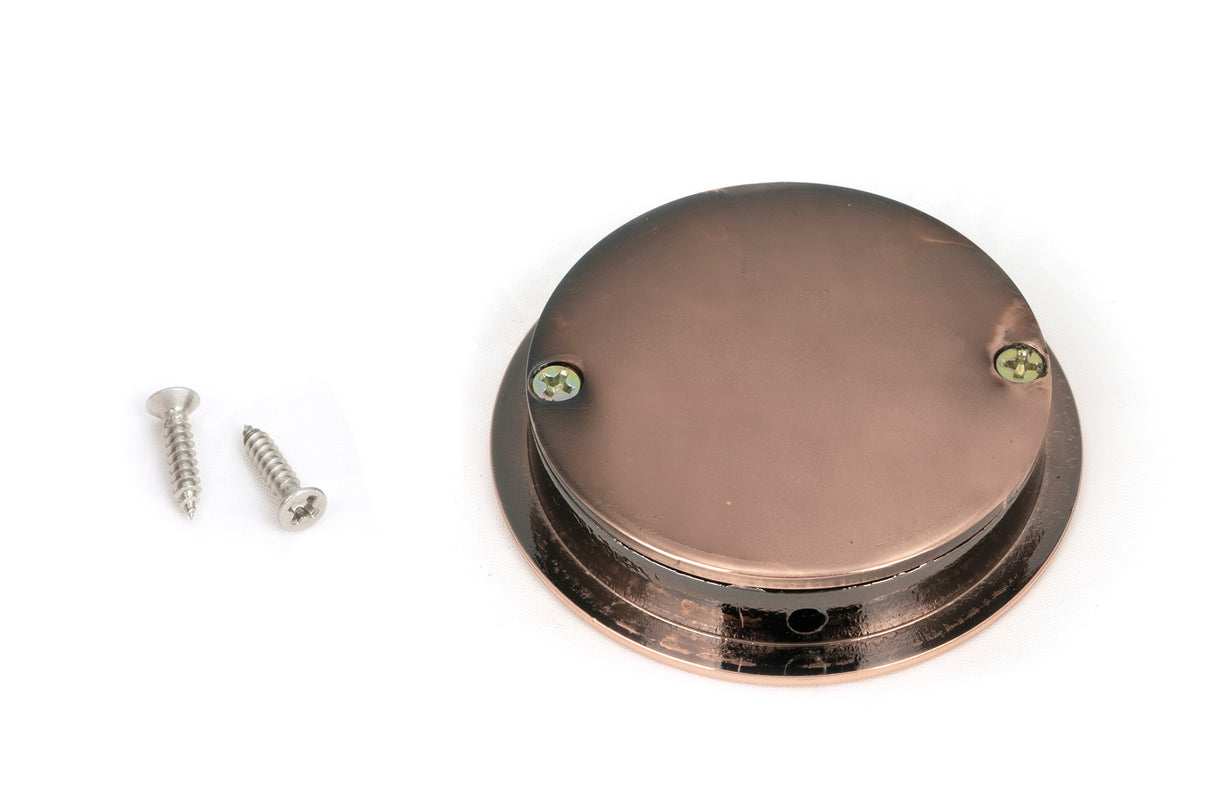 From The Anvil - Polished Bronze 60mm Art Deco Round Pull | Sku. 50142 | Trade Door Handles.