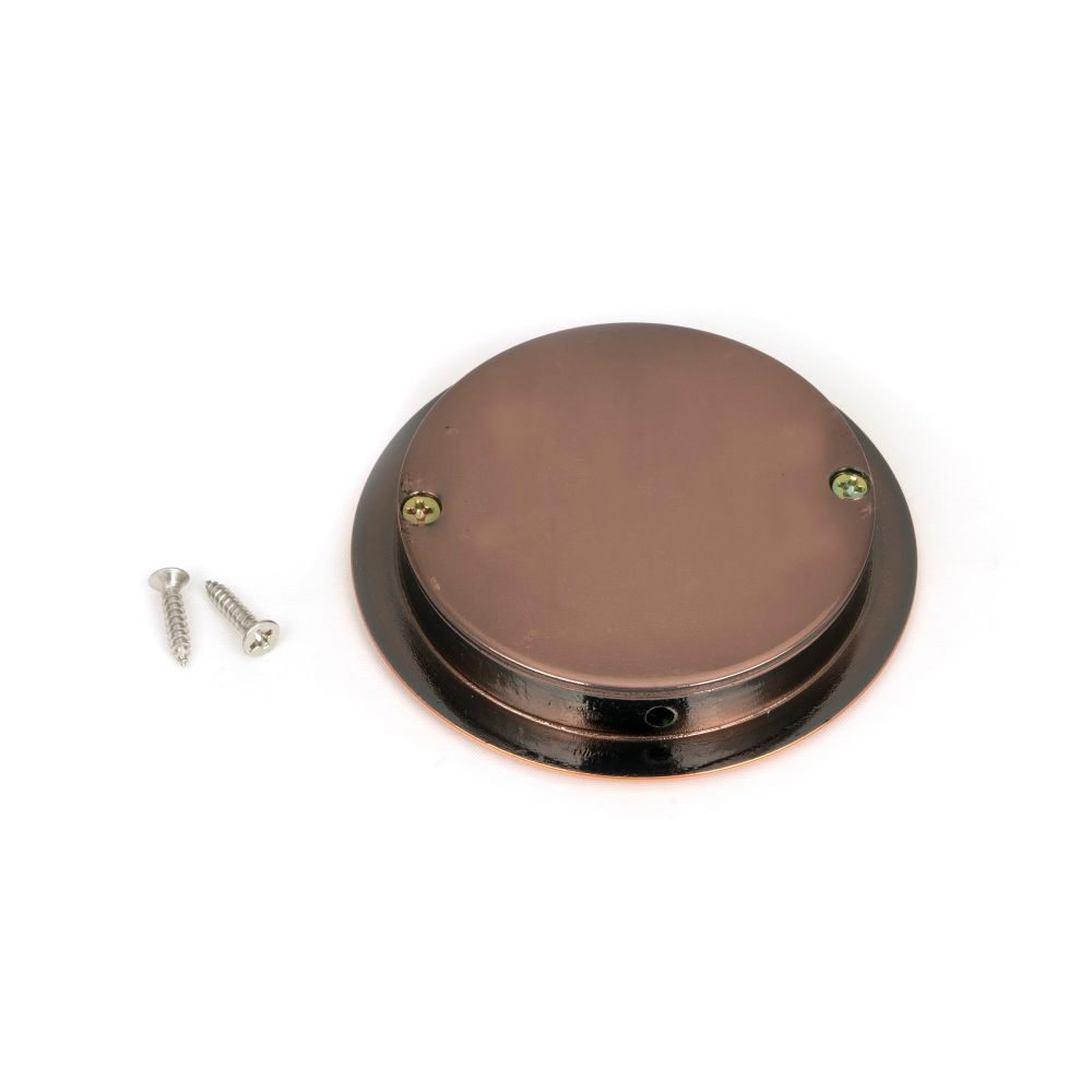 From The Anvil - Polished Bronze 75mm Art Deco Round Pull | Sku. 50143 | Trade Door Handles.