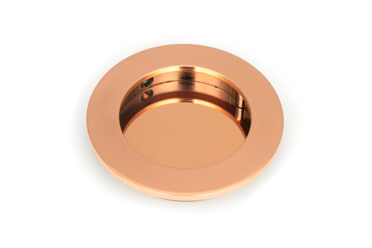 From The Anvil - Polished Bronze 75mm Plain Round Pull | Sku. 50145 | Trade Door Handles.