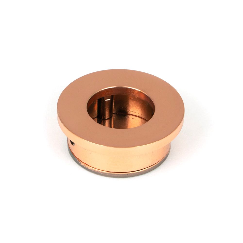 From The Anvil - Polished Bronze 34mm Round Finger Edge Pull | Sku. 50151 | Trade Door Handles.
