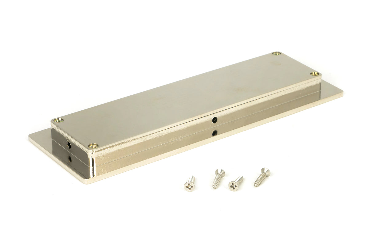 From The Anvil - Polished Nickel 175mm Plain Rectangular Pull | Sku. 50154 | Trade Door Handles.