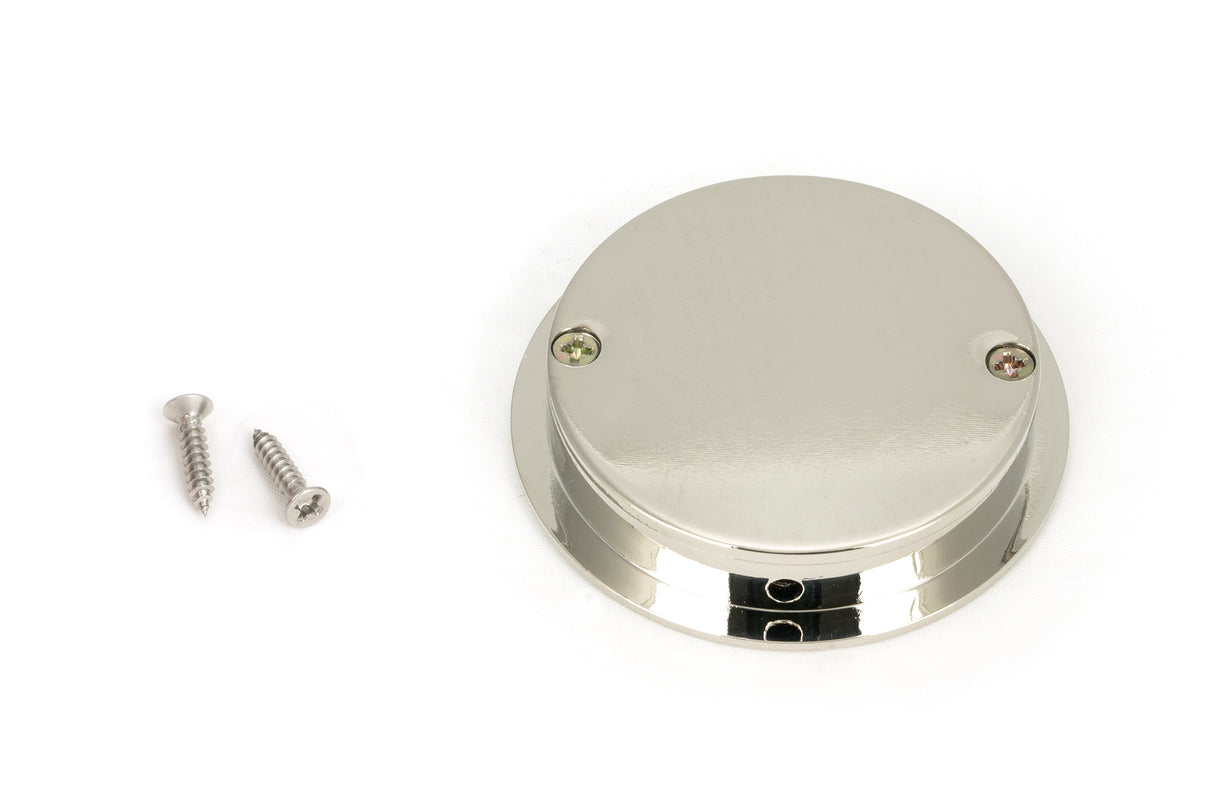 From The Anvil - Polished Nickel 60mm Art Deco Round Pull | Sku. 50160 | Trade Door Handles.