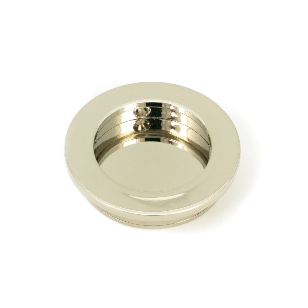 From The Anvil - Polished Nickel 60mm Plain Round Pull | Sku. 50162 | Trade Door Handles.