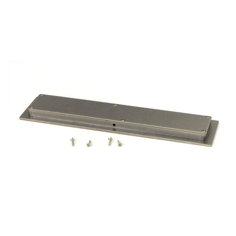From The Anvil - Pewter 250mm Plain Rectangular Pull | Sku. 50173 | Trade Door Handles.