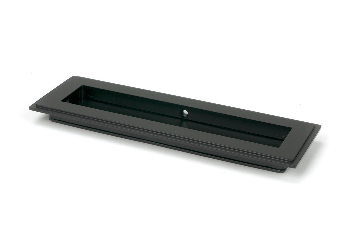From The Anvil - Matt Black 175mm Art Deco Rectangular Pull | Sku. 50206 | Trade Door Handles.